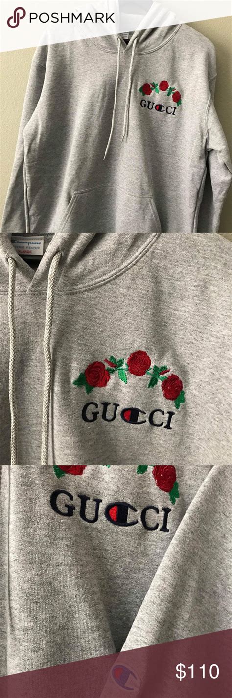 champion x gucci|champion x gucci custom hoodie.